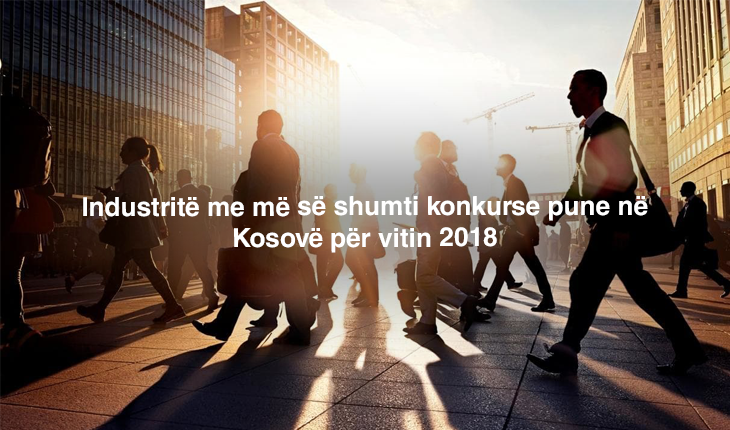 Industritë me më së shumti konkurse pune në Kosovë