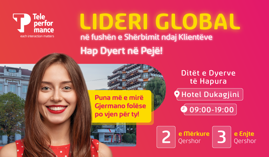 Lideri global hap dyert e punësimit në Pejë