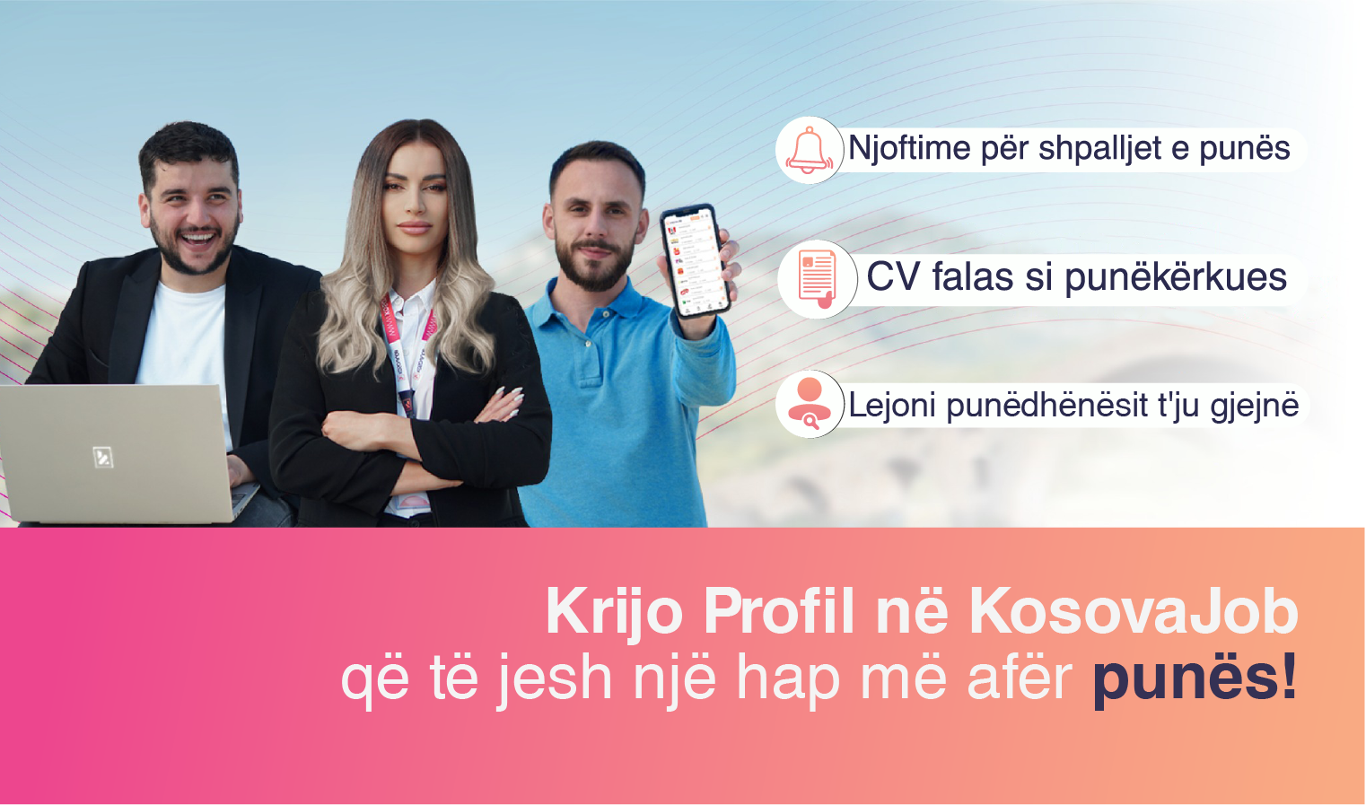 Mundësi të reja në KosovaJob: Krijoni një profil dhe bëni revolucion në kërkimin tuaj të punës!