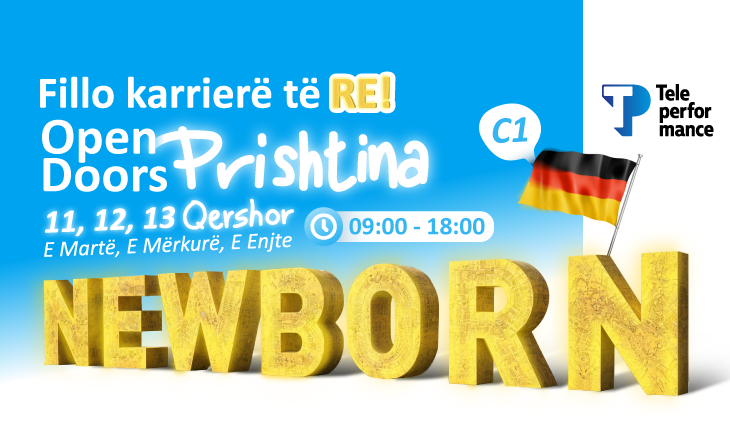 11, 12, 13 Qershor: Rruga juaj e shpejt drejt punësimit në Teleperformance Kosova