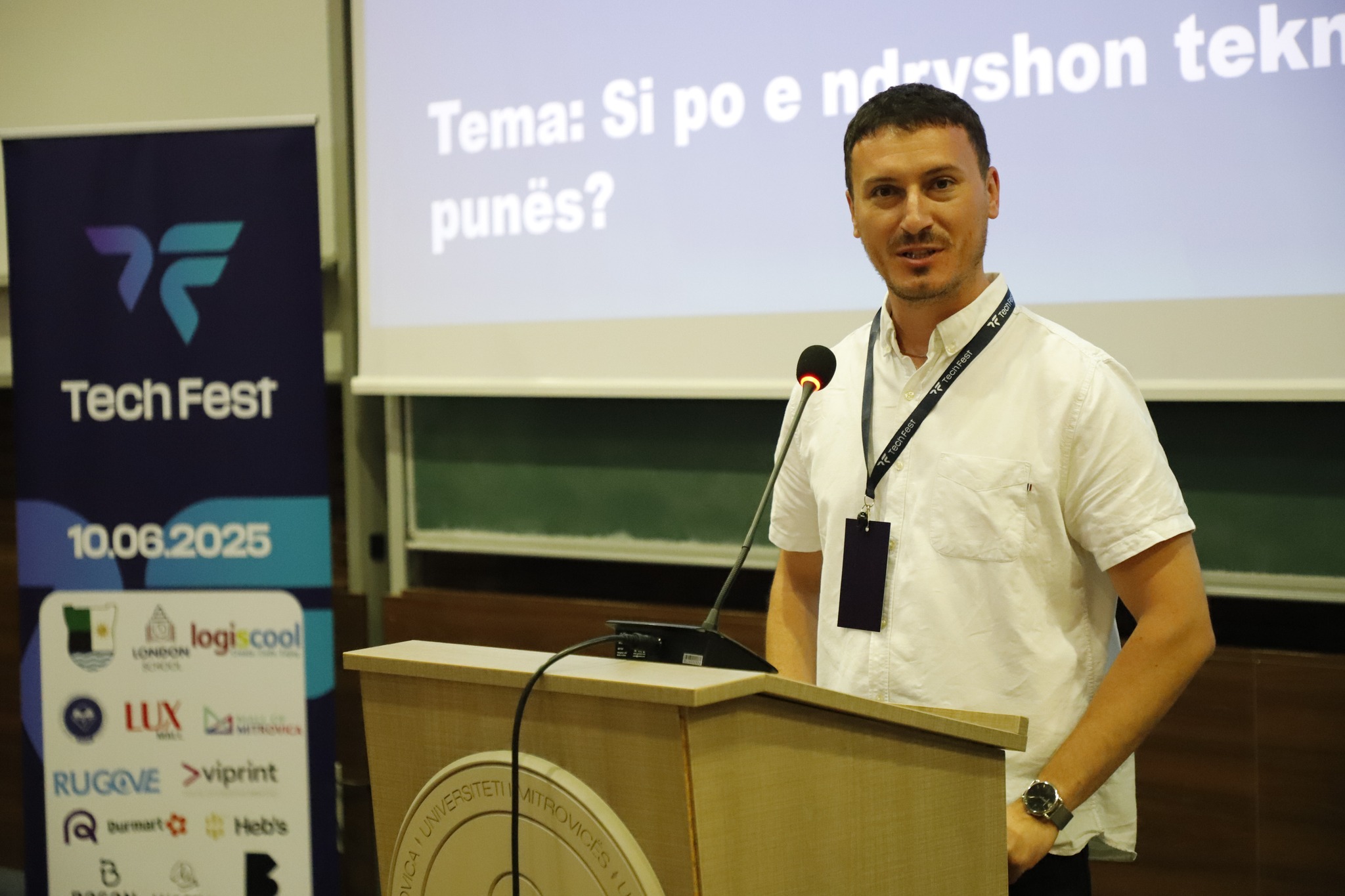 Shkamb Kërleshi në Tech Fest: AI në KosovaJob e ka lehtësuar punën e rekruterëve